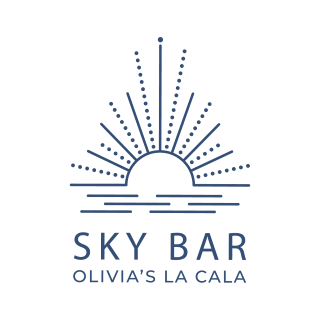 Skybar Olivias la Cala De Mijas Costa Del Sol Blue Logo